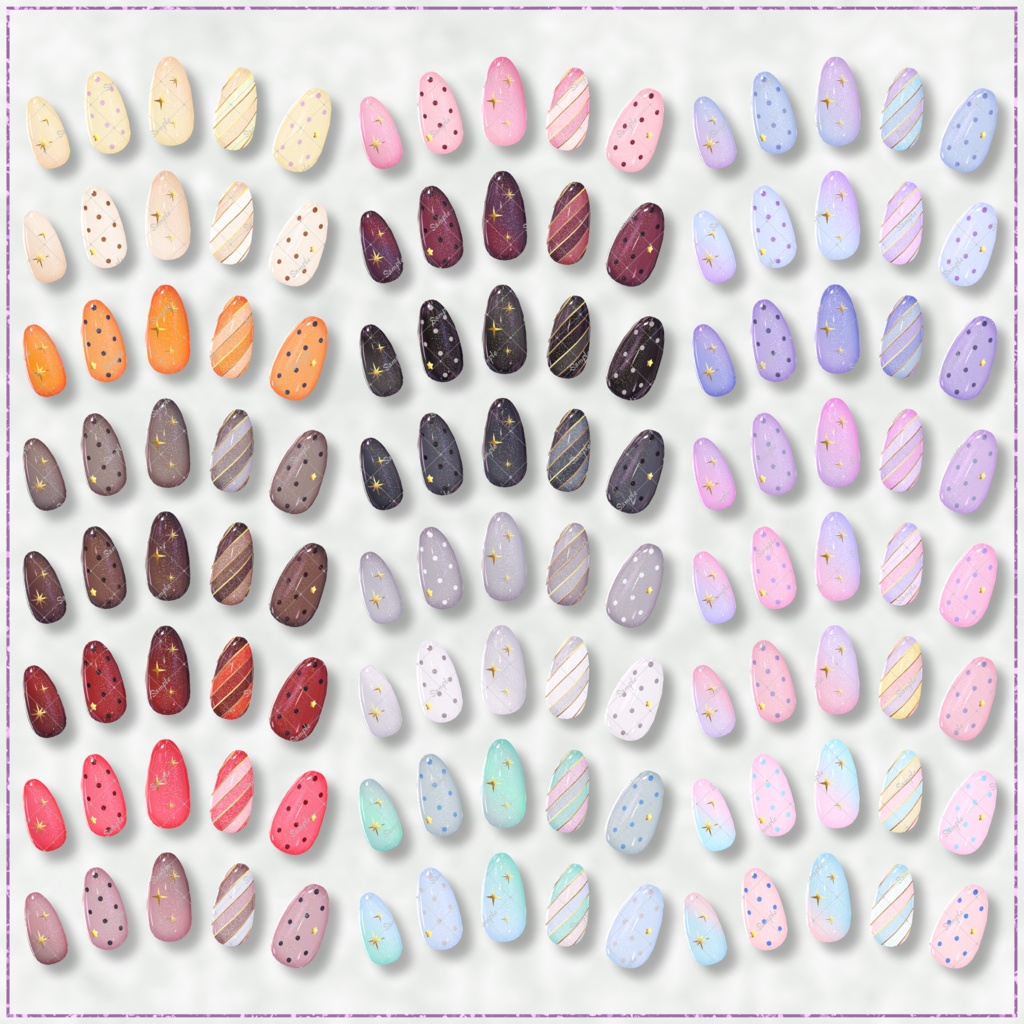 【無料/Freeあり】なんとなくハロウィンネイル【シンプルジェルネイル -Simple Gel Nail-用テクスチャ】