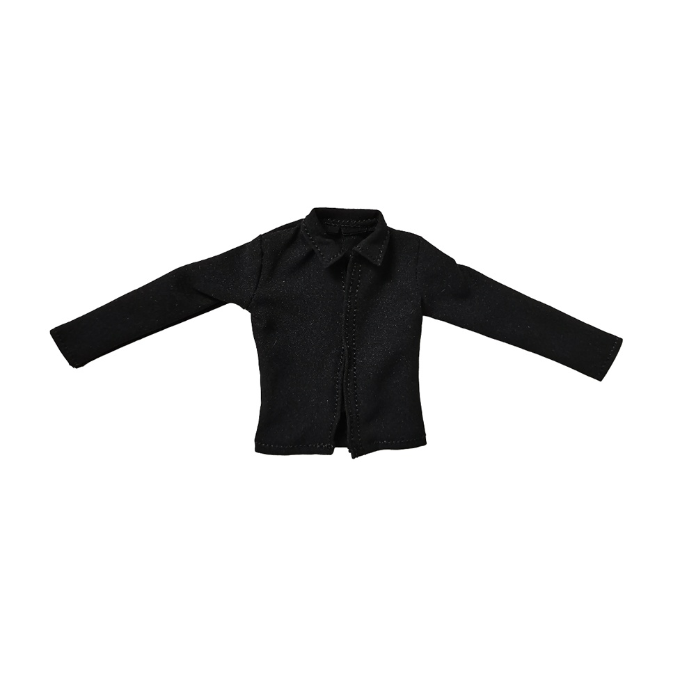 大1/12 ジャケット ロング丈 トレンチコート コート ブラック