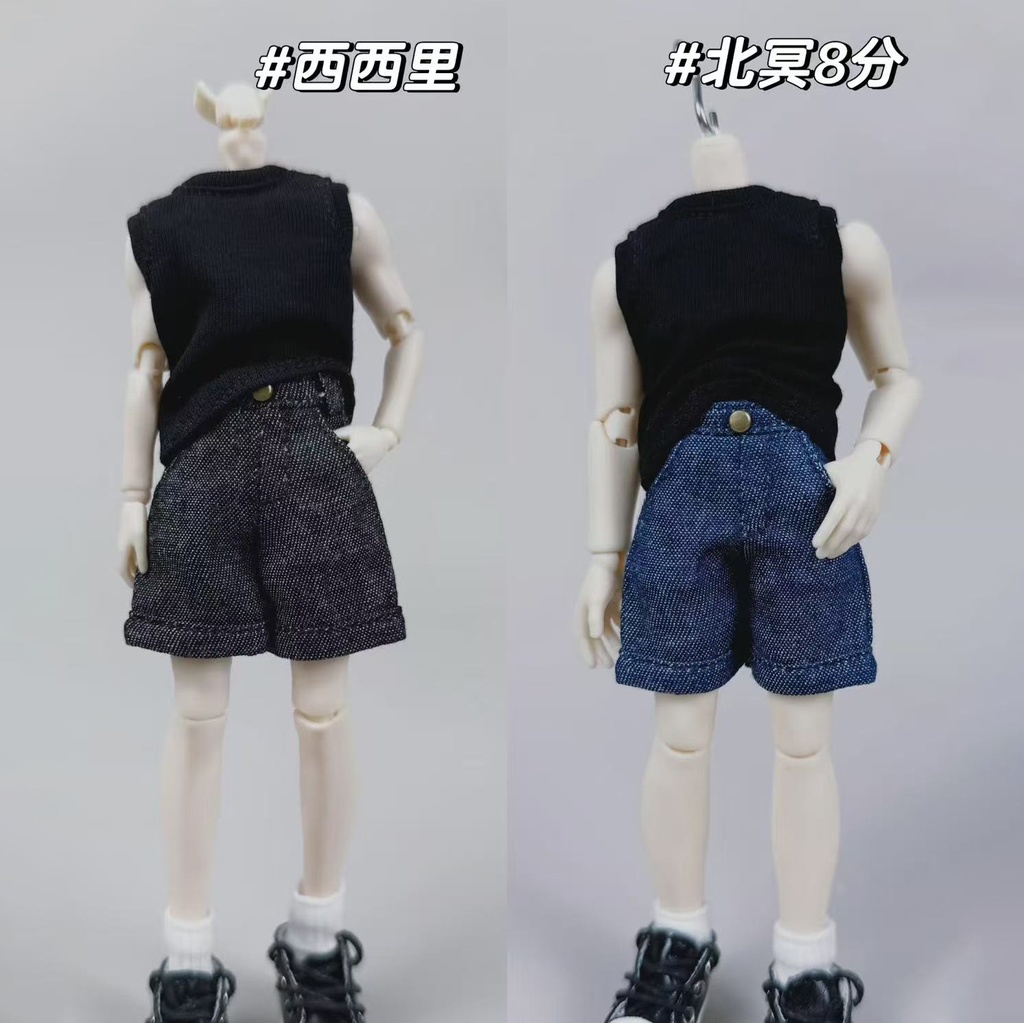 1/12ドール デニムショートパンツ オビツ11