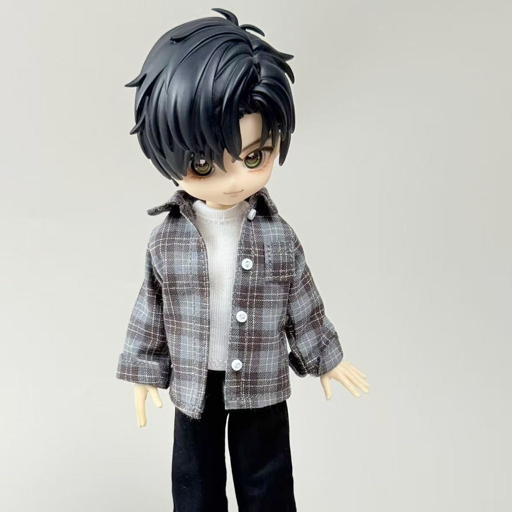 大1/12ドール チェックシャツ 阿巳2.0 阿巳3.0 西西里往事