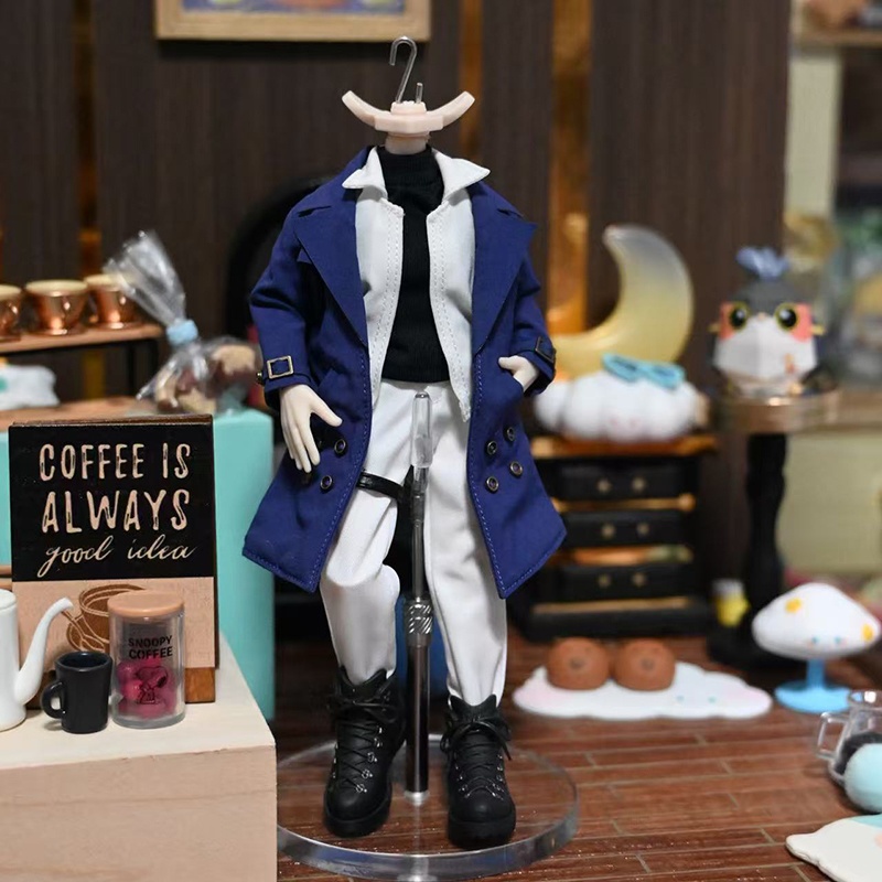 【5点セット】1/12ドール服 トレンチコート スラックス