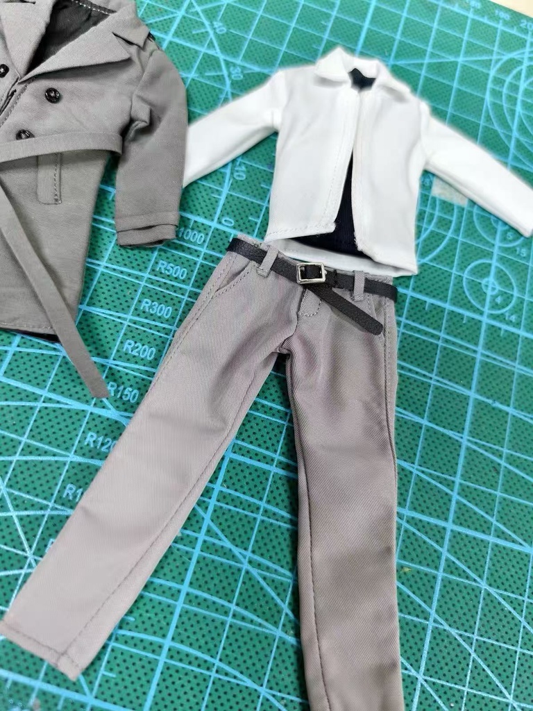 【5点セット】1/12ドール服 トレンチコート スラックス