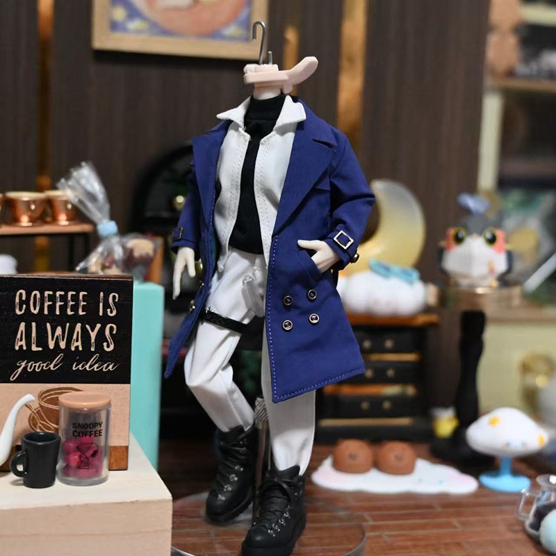【5点セット】1/12ドール服 トレンチコート スラックス