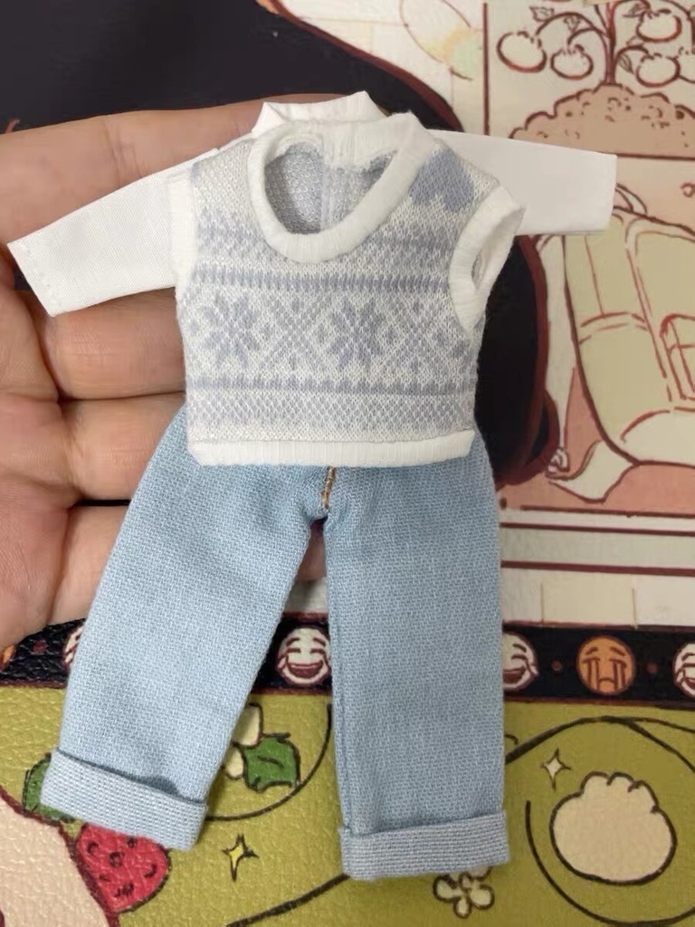 1/12ドール 学院風 ベストコーデ 4点セット 阿巳2.0 阿巳3.0