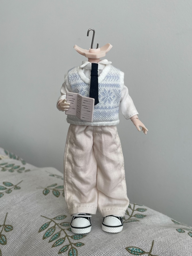 1/12ドール 学院風 ベストコーデ 4点セット 阿巳2.0 阿巳3.0