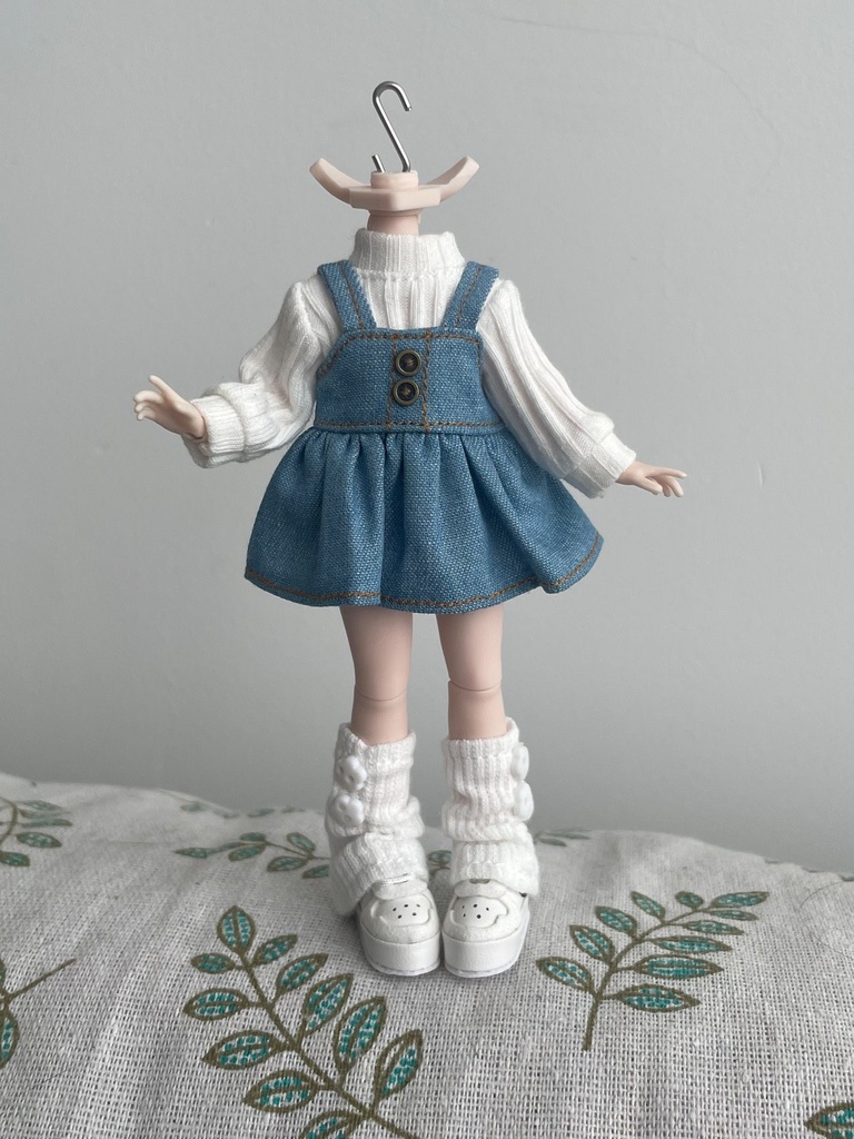 1/12ドール　ジャンパースカート　オビツ11　阿巳2.0　3点セット