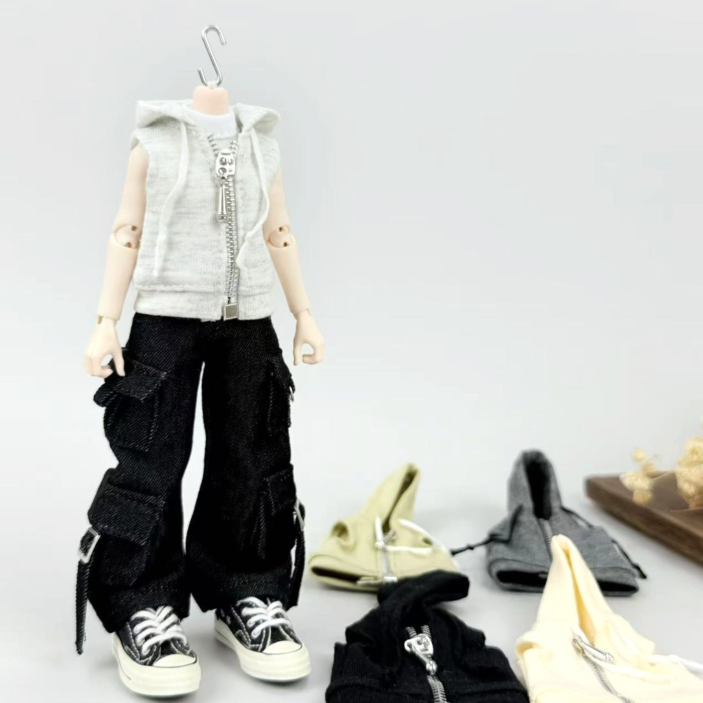 大1/12ドール　ジップパーカー　ノースリーブ