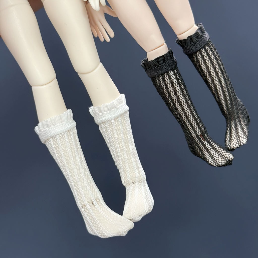 網柄ハイソックス