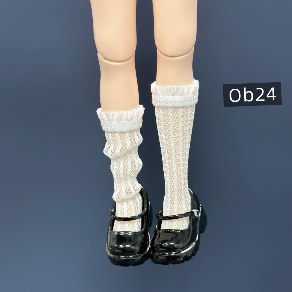 網柄ハイソックス
