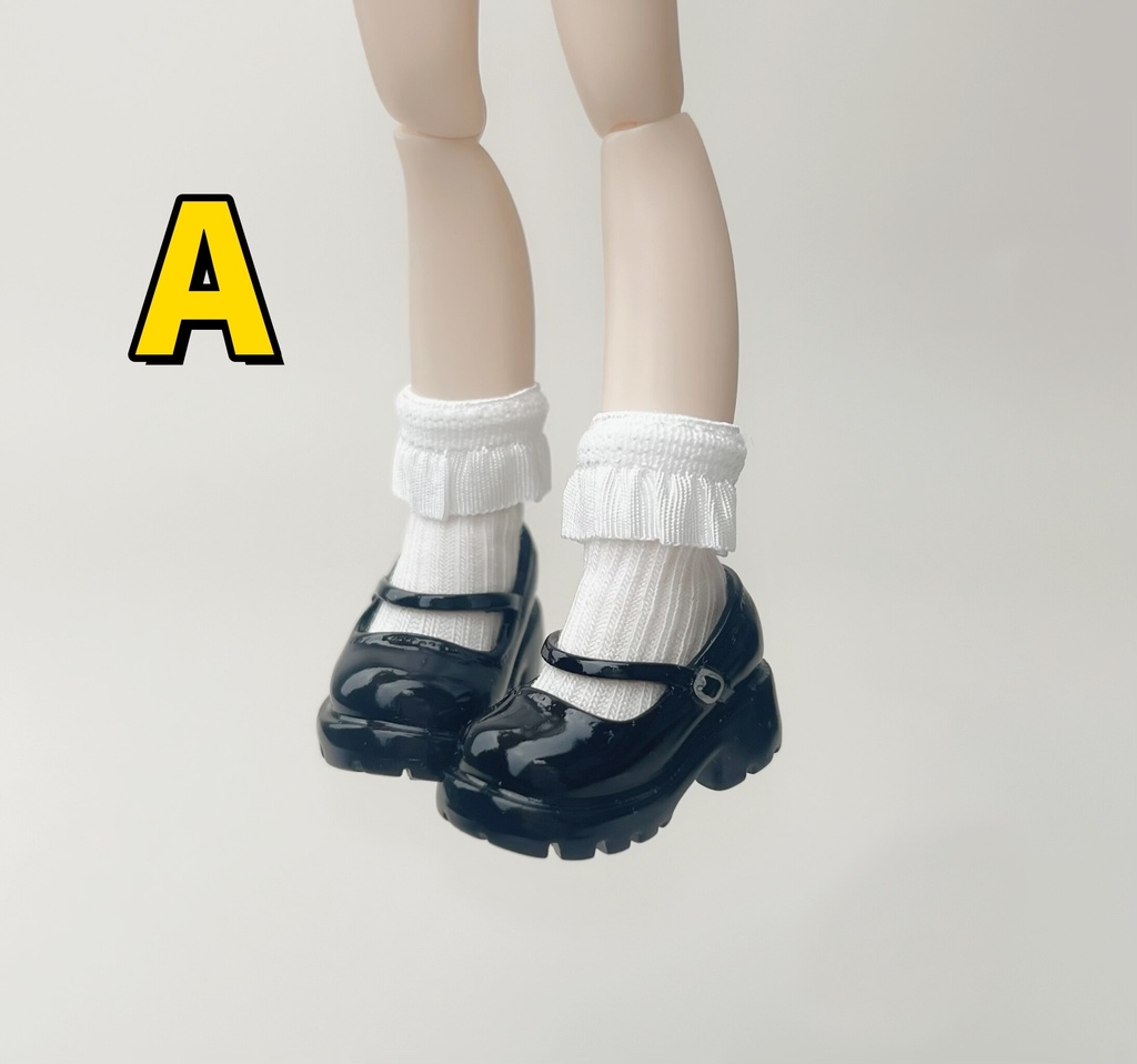 1/12スケール　ドールシューズ