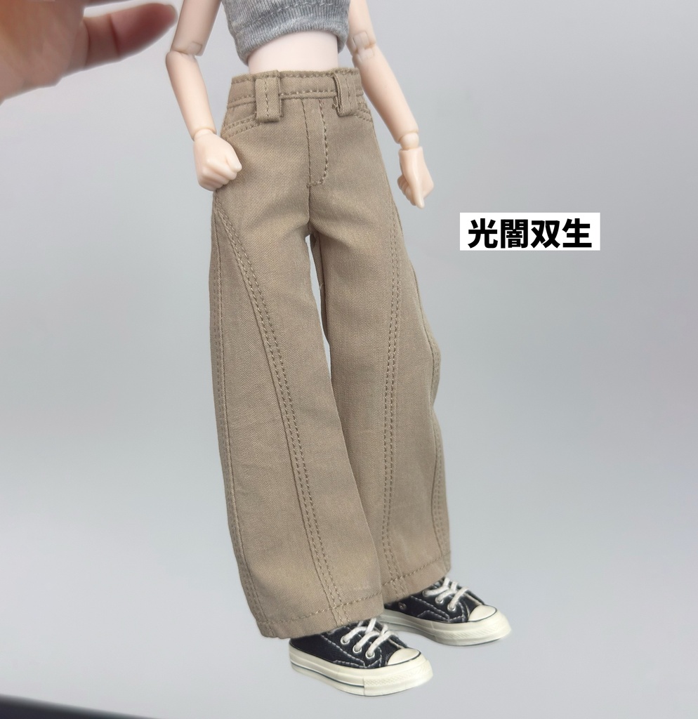 1/8・1/6ドール　ワイドデニムパンツ