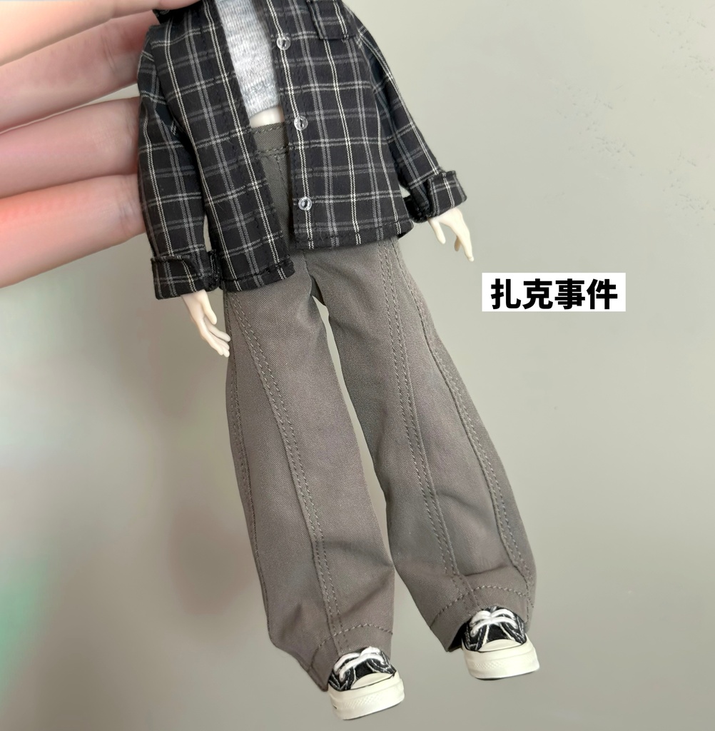 1/8・1/6ドール　ワイドデニムパンツ