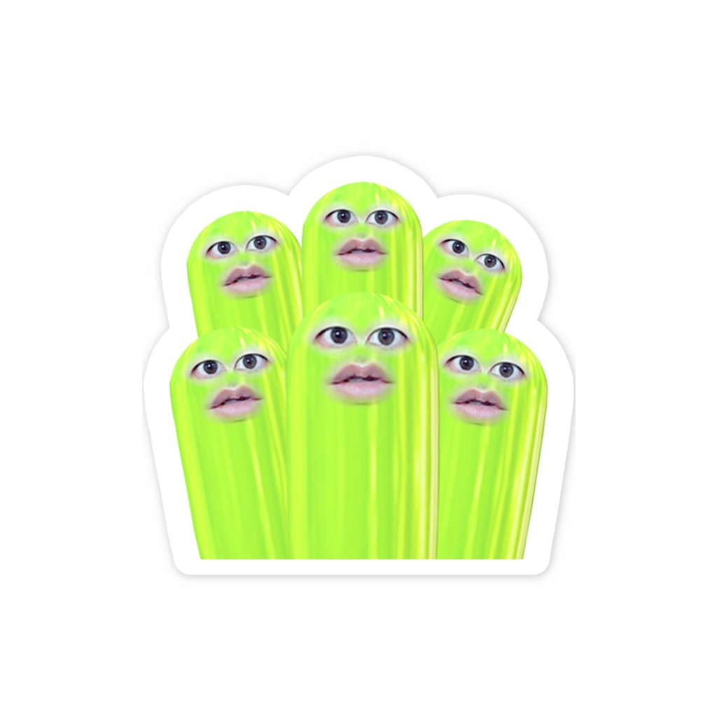 たくさんいるねスマホステッカー