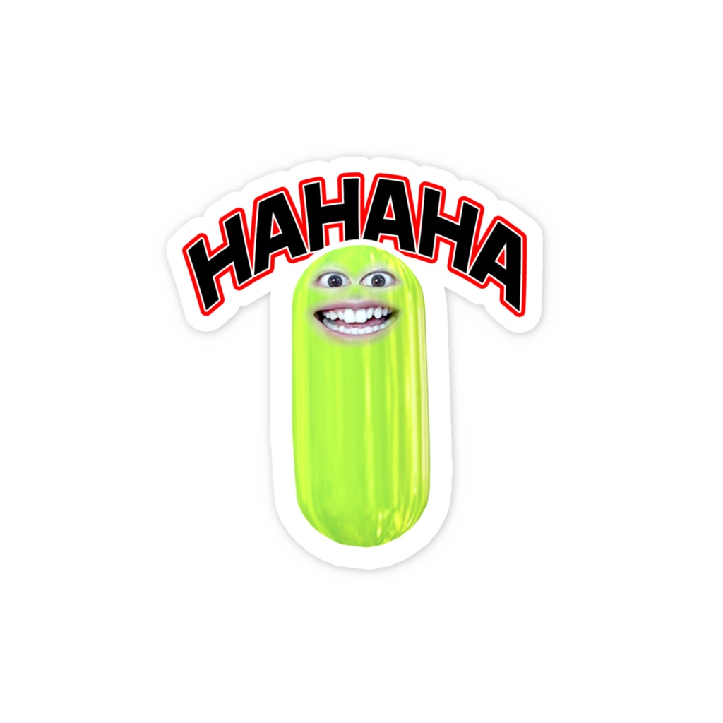 笑って笑って!スマホステッカー