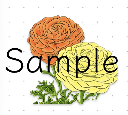 【PNG素材】四季の花特集 ~4つの花束~ バラ・ラナンキュラス・ポインセチア・椿