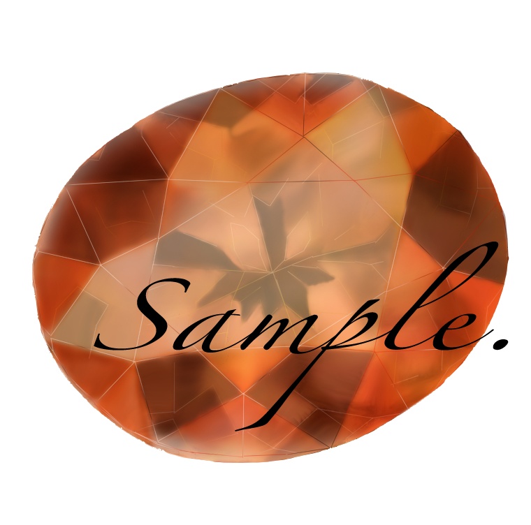 【PNG素材】五つの宝石*シトリン・ラピスラズリ・サファイア・エメラルド・ガーネット Five Stones. PNG material.