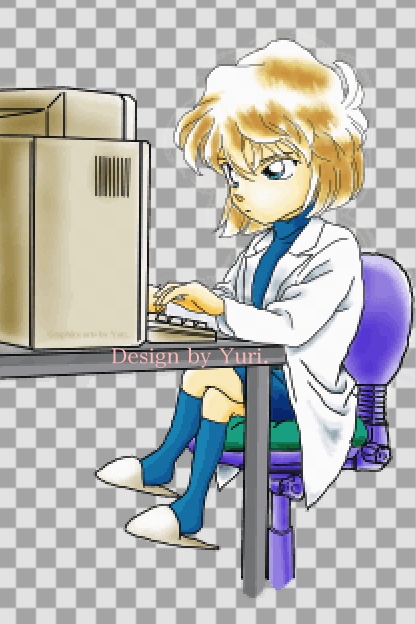 灰原哀ちゃん　アニメーション用PNG素材【動画制作などにも！】