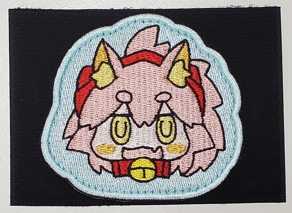 キャットパッチ（吹き出し無しver）水色