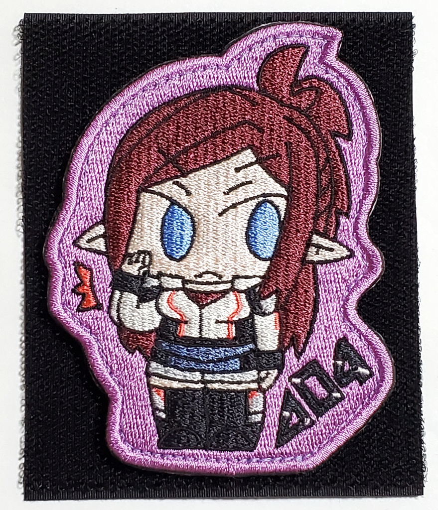 ミラージュさん敬礼パッチ（紫色）