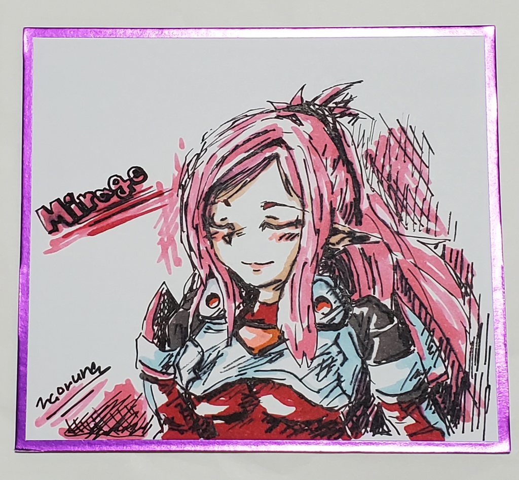 ミラージュさんミニ色紙その2