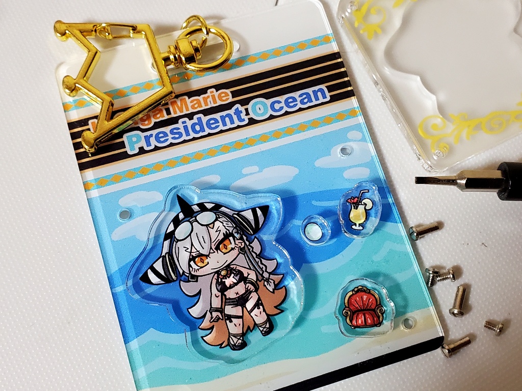 プレジデントオーシャンU-オルガマリー ブリスター風アクリルキーホルダー