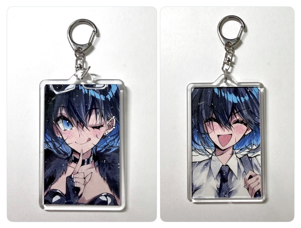 オリジナル両面原画キーホルダー(9.2cm×6cm)