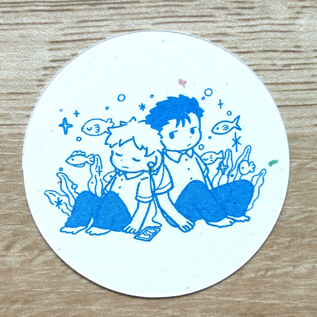 穂半 おさかなきらきらステッカー
