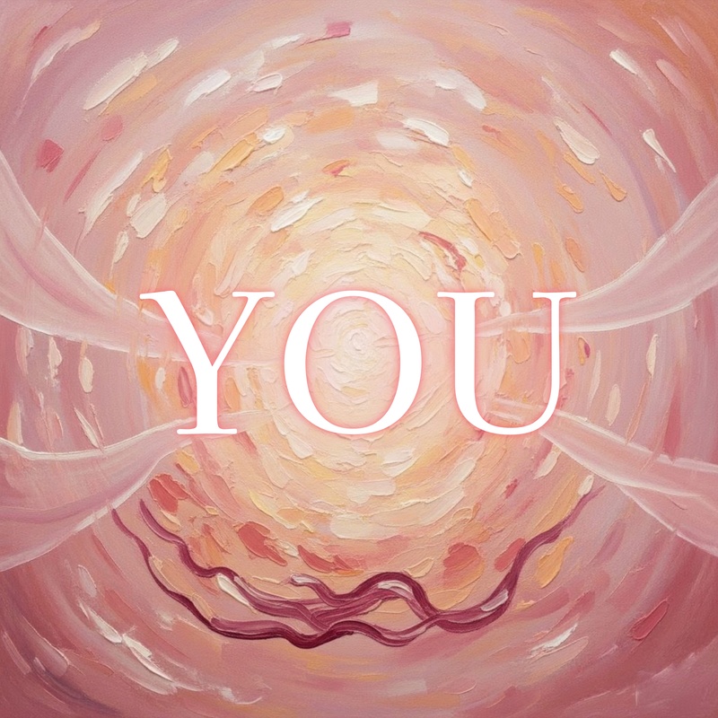 『YOU』歌詞入り油絵ポストカードPDF+音源ダウンロードWAV