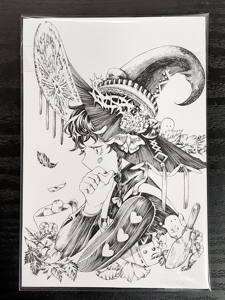 【原画】魔法帽子シリーズ_オレンジ【宅急便コンパクト】