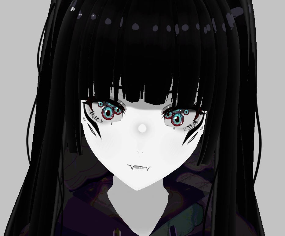 【Vroid】モンスターの目 ~ 肌理 ~ Monster eyes texture // Highlights included
