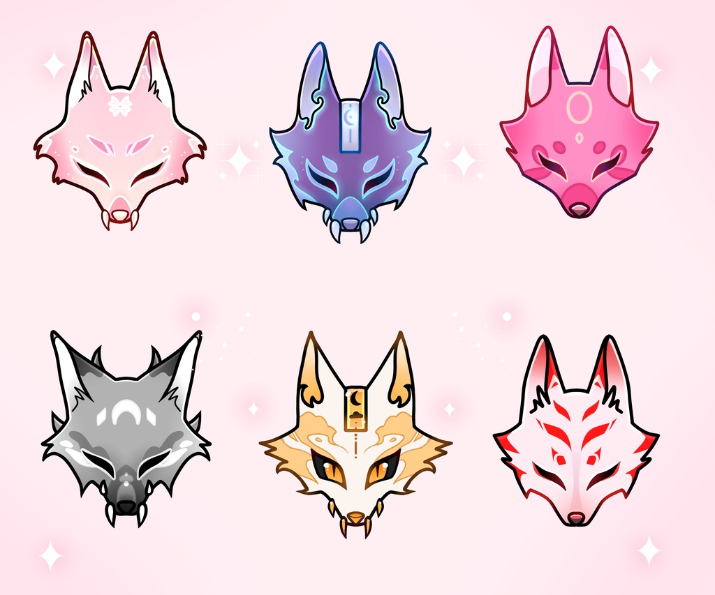 Cute fox icons ~ かわいいキツネのアイコン