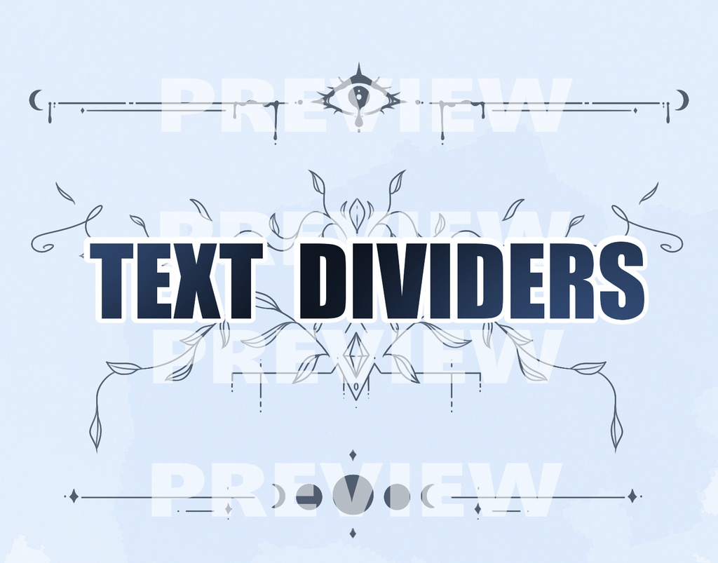 ♥ Text dividers ~ テキスト仕切り ♥