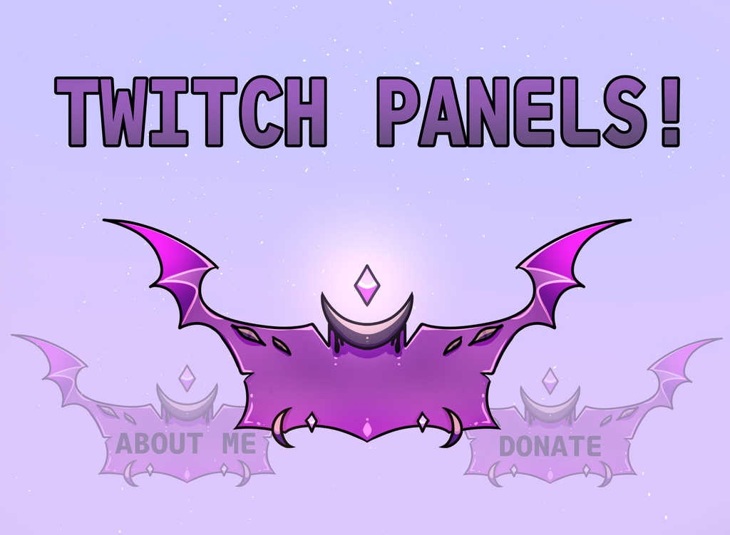 【Twitch Panels】 Demon theme!