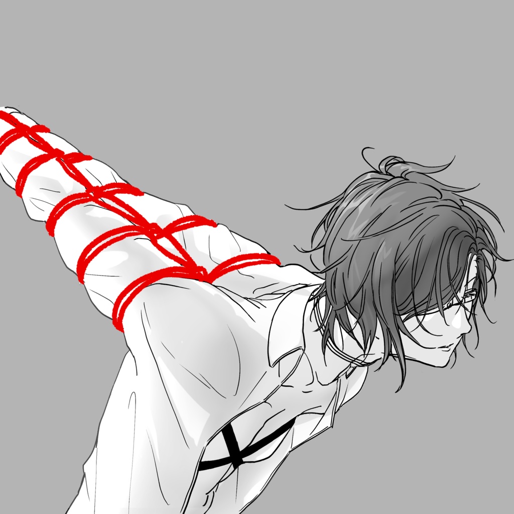 【明石国行緊縛イラスト集】想ひほだし (おまけ:ポストカード+小説コピー本 付き)