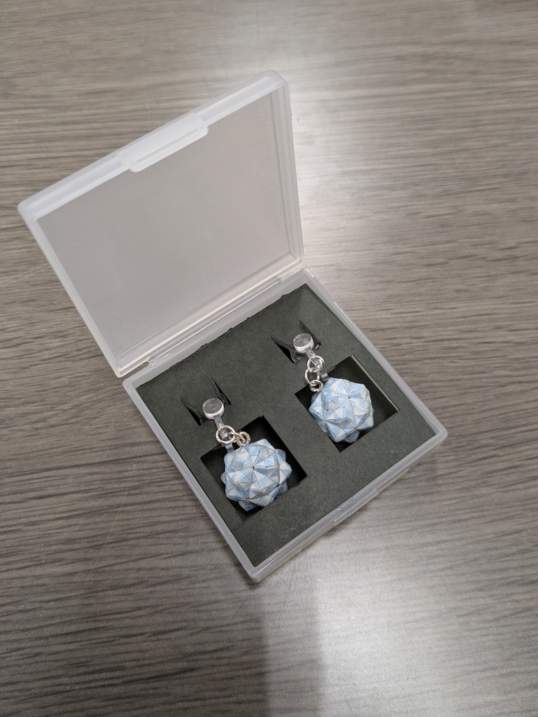 折り紙アクセサリー「くすころん」ver.1"金平糖"