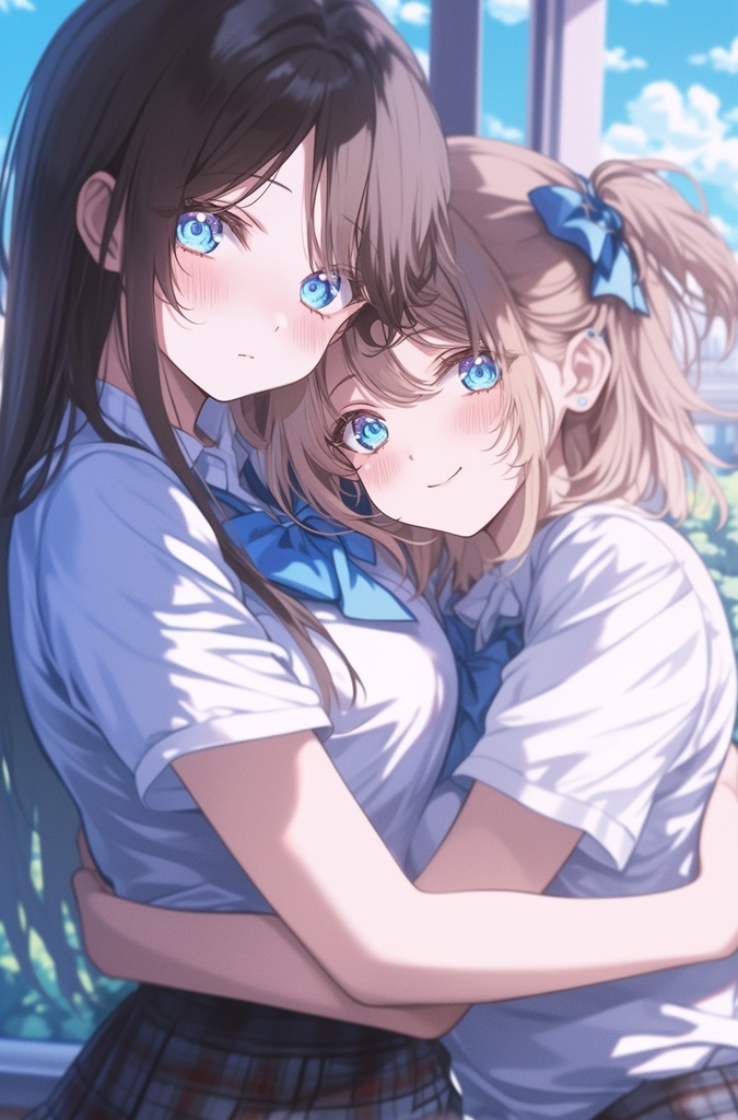 制服美少女イラスト