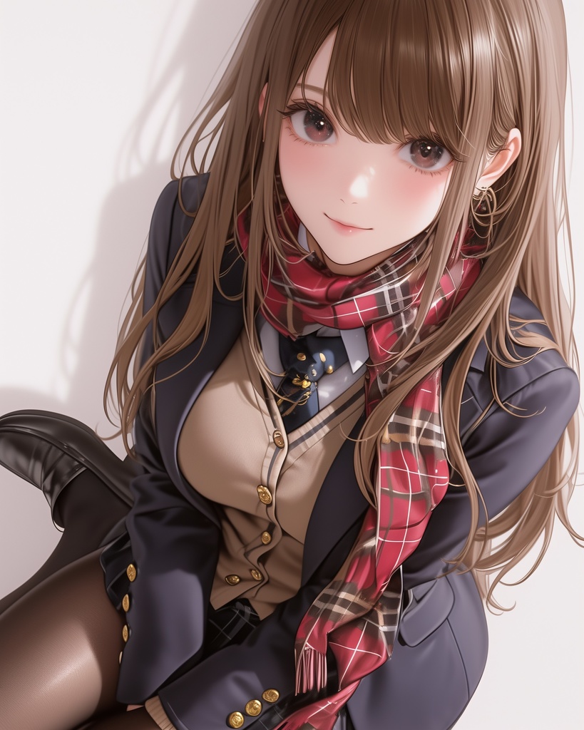 制服美少女イラスト