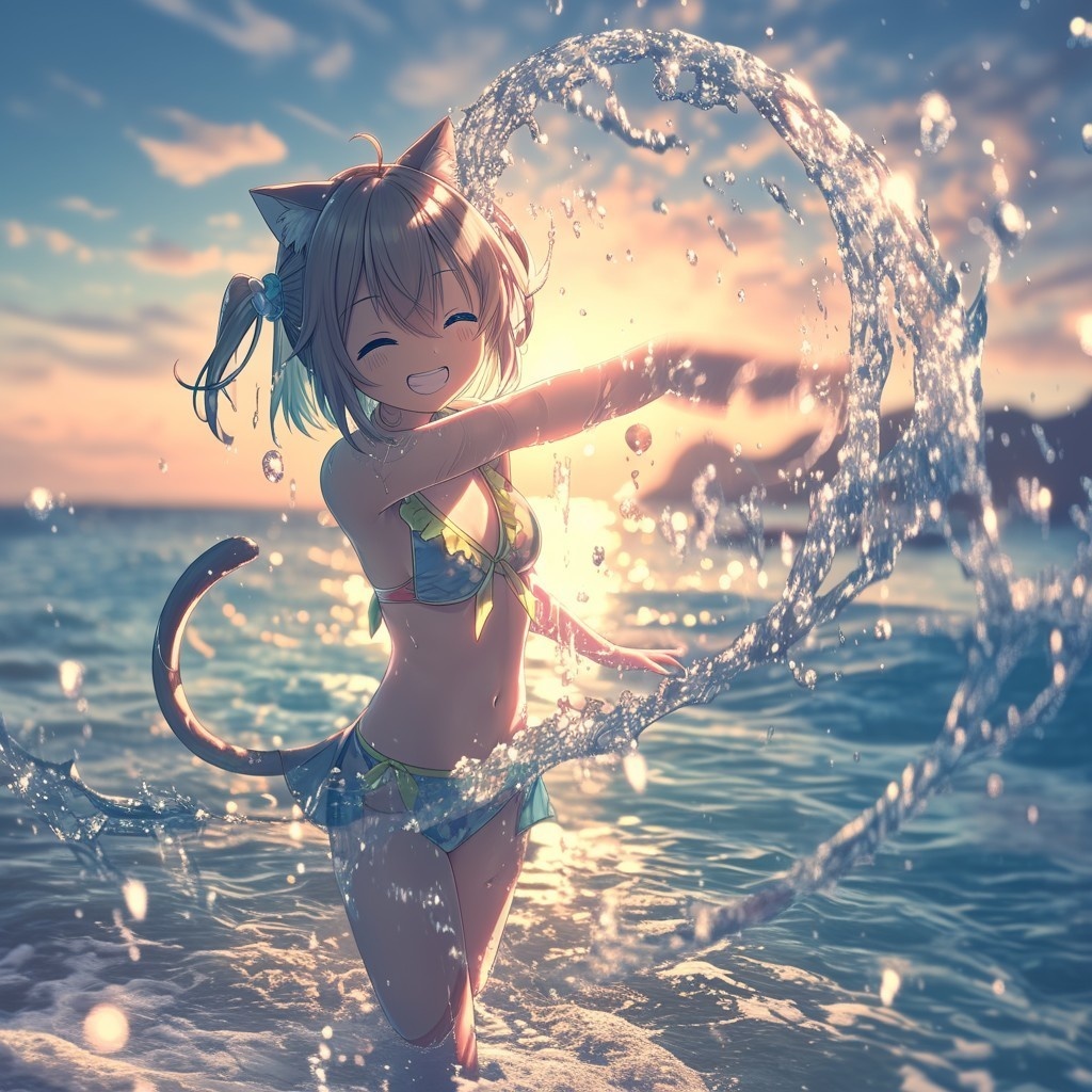 夏色メモリー ~水着の女の子と休日の海~