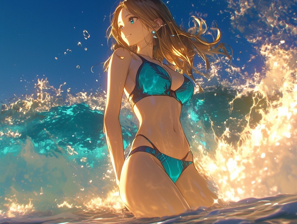 夏色メモリー ~水着の女の子と休日の海~