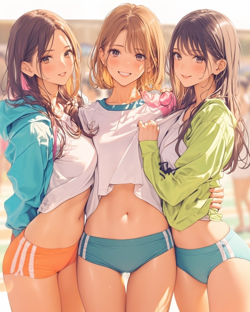 仲良しブルマーフレンズ ~笑顔でブルマー~