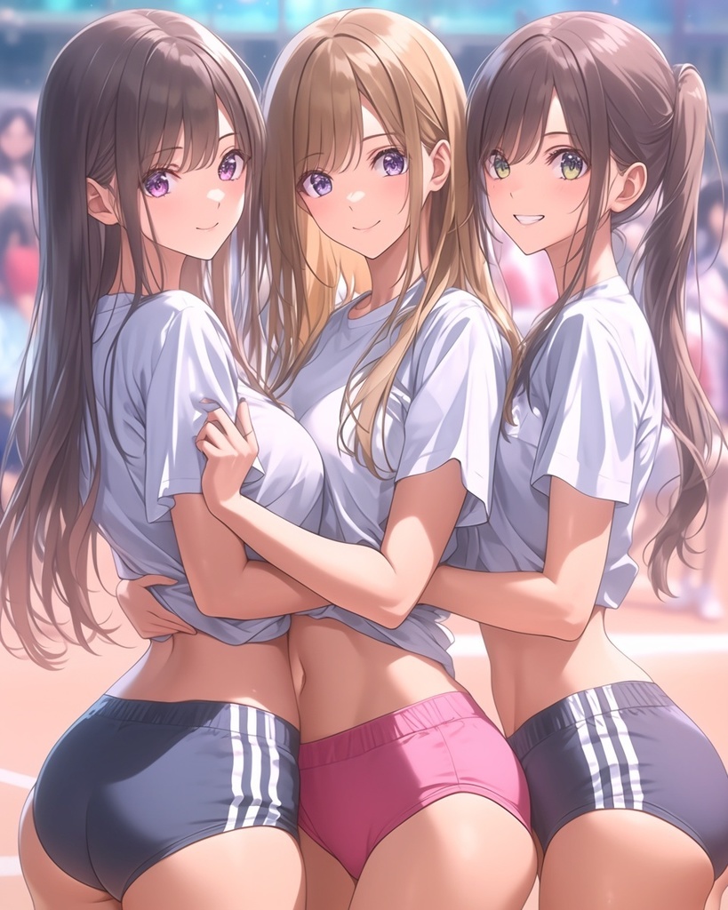 仲良しブルマーフレンズ ~笑顔でブルマー~