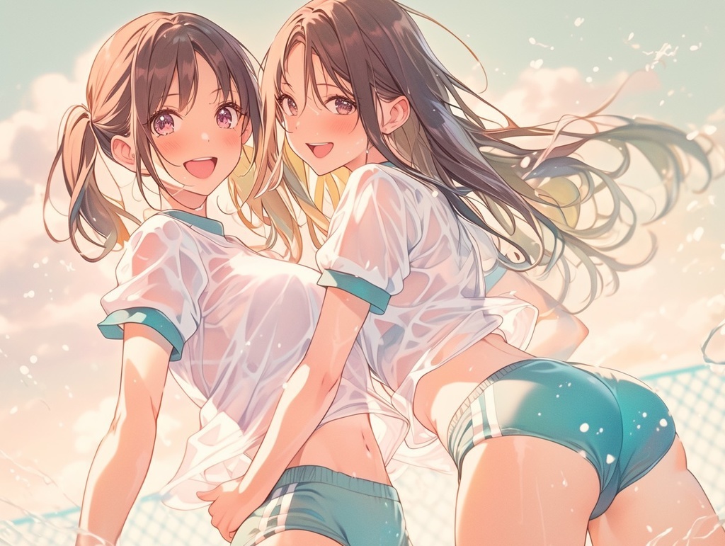 仲良しブルマーフレンズ ~笑顔でブルマー~