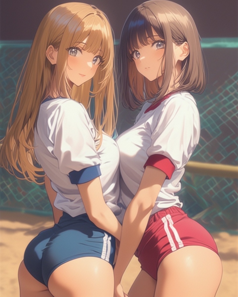 仲良しブルマーフレンズ ~笑顔でブルマー~