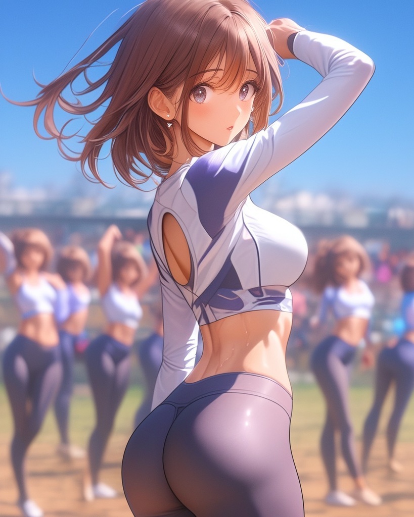 レギンス日和 ~むちむちラインに視線奪われて~