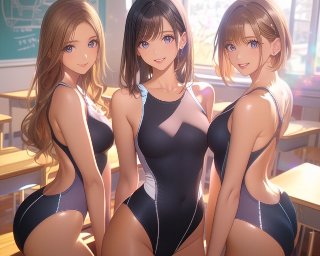 水泳日和 ~スク水&競泳水着の少女たち~