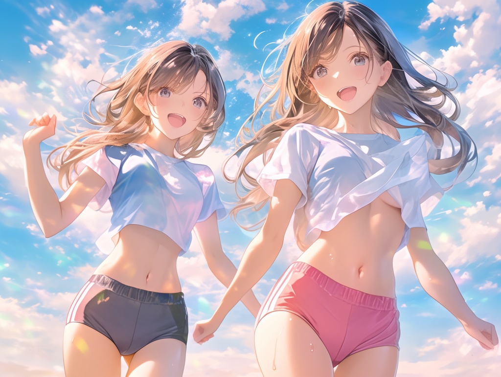 仲良しブルマーフレンズ ~笑顔でブルマー~