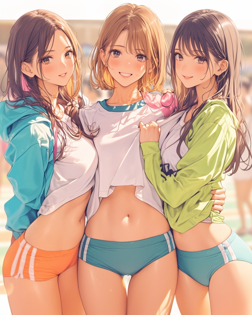 仲良しブルマーフレンズ ~笑顔でブルマー~