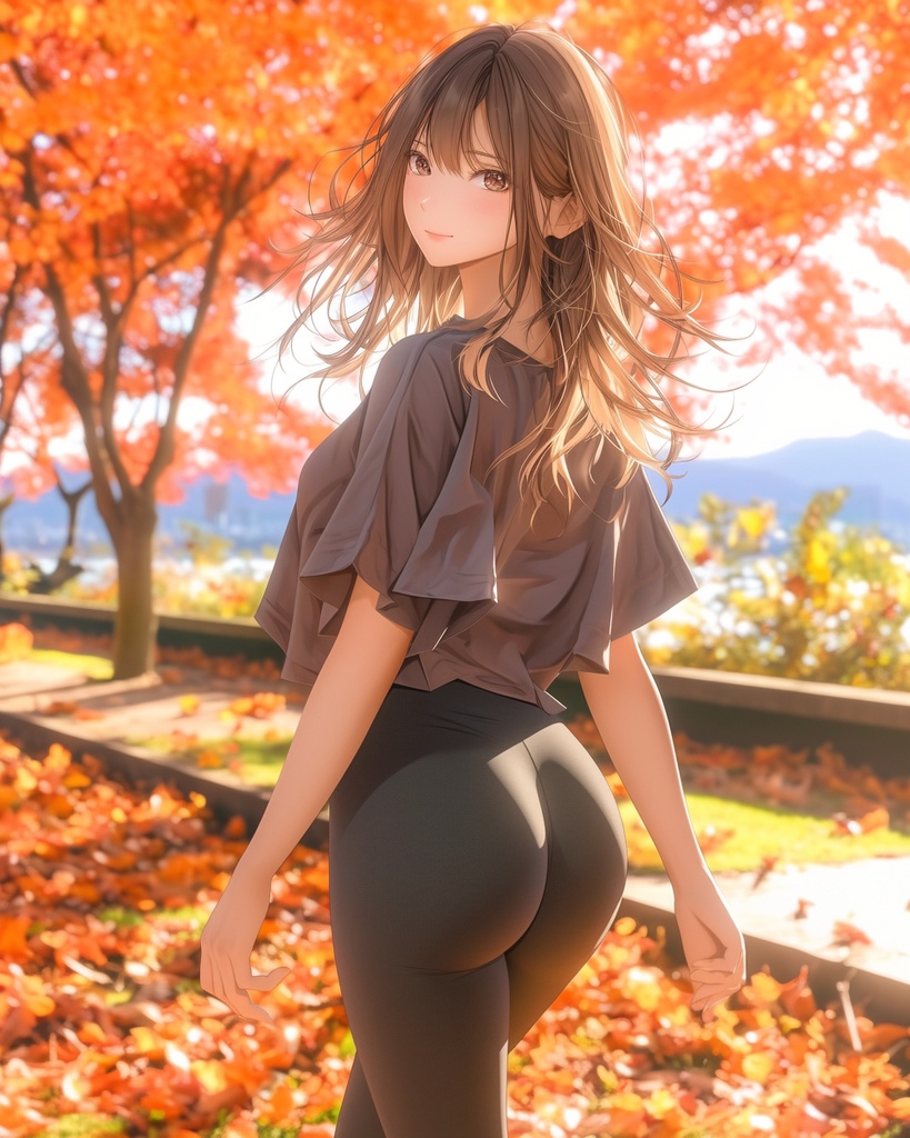 レギンス日和 ~むちむちラインに視線奪われて~