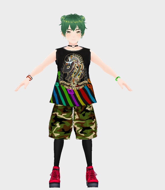 mXizm応援バージョン　Tシャツ改変タンクトップ