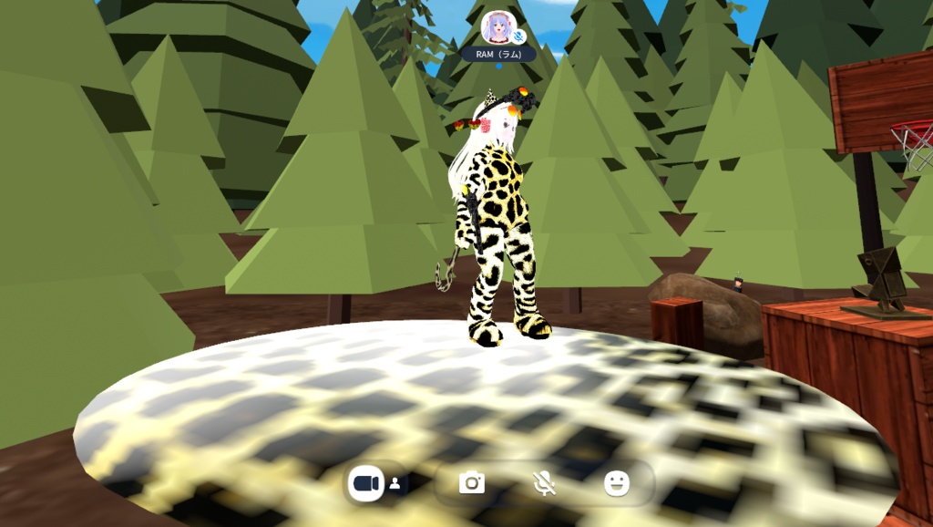 VROID 空飛ぶヒョウ柄絨毯